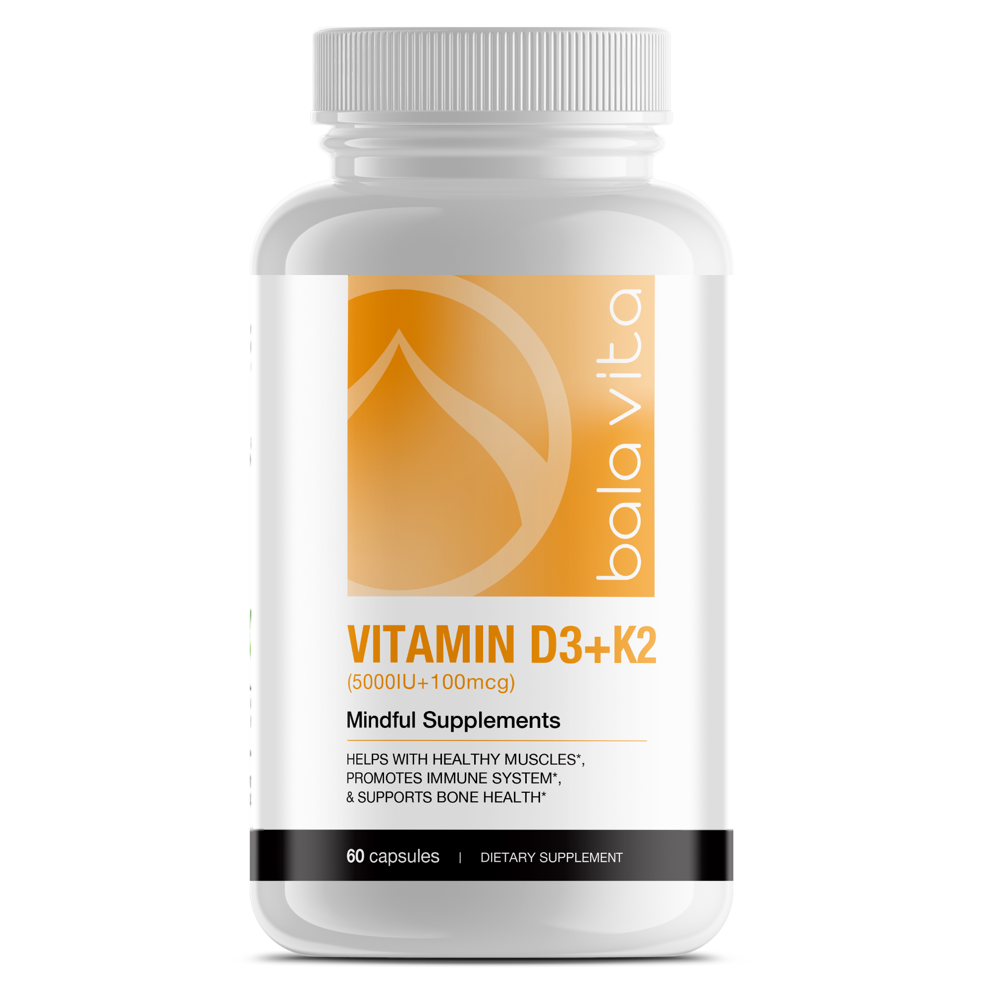 Vitamin D3 + K2 Capsule (5000 IU + 100 mcg)