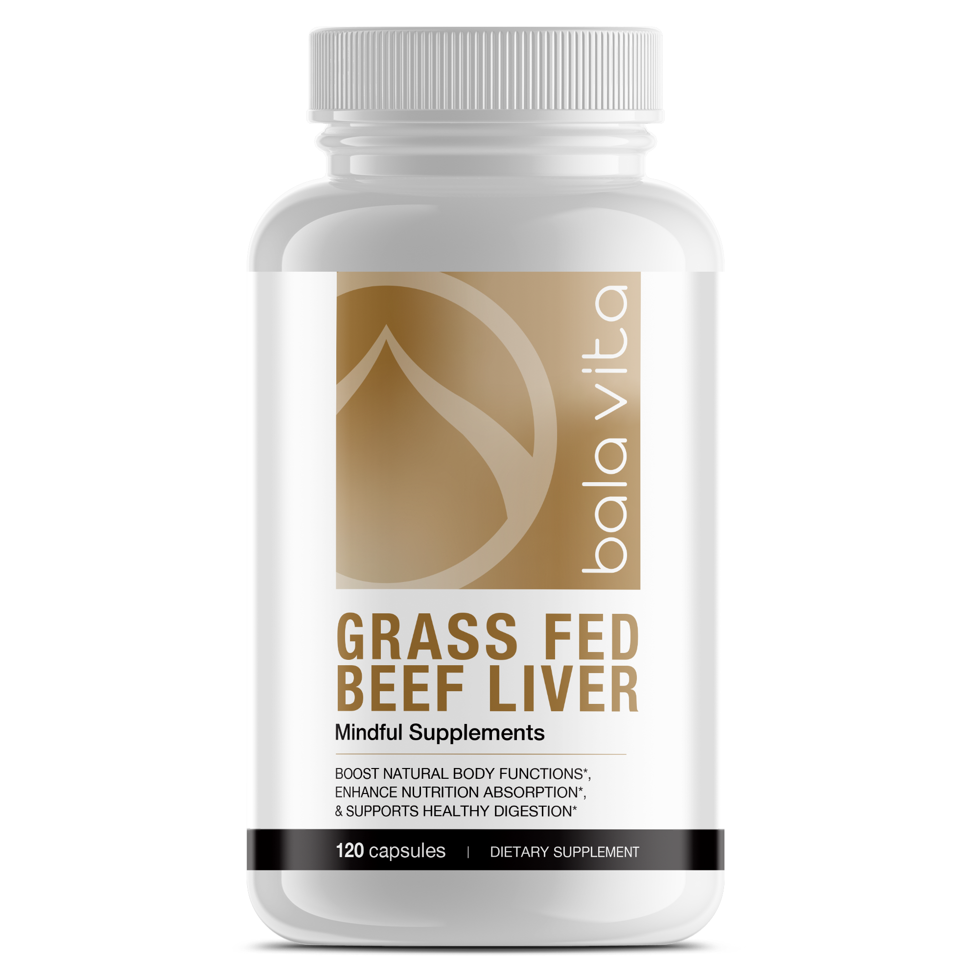 Grass-Fed Beef Liver 3000mg Capsule