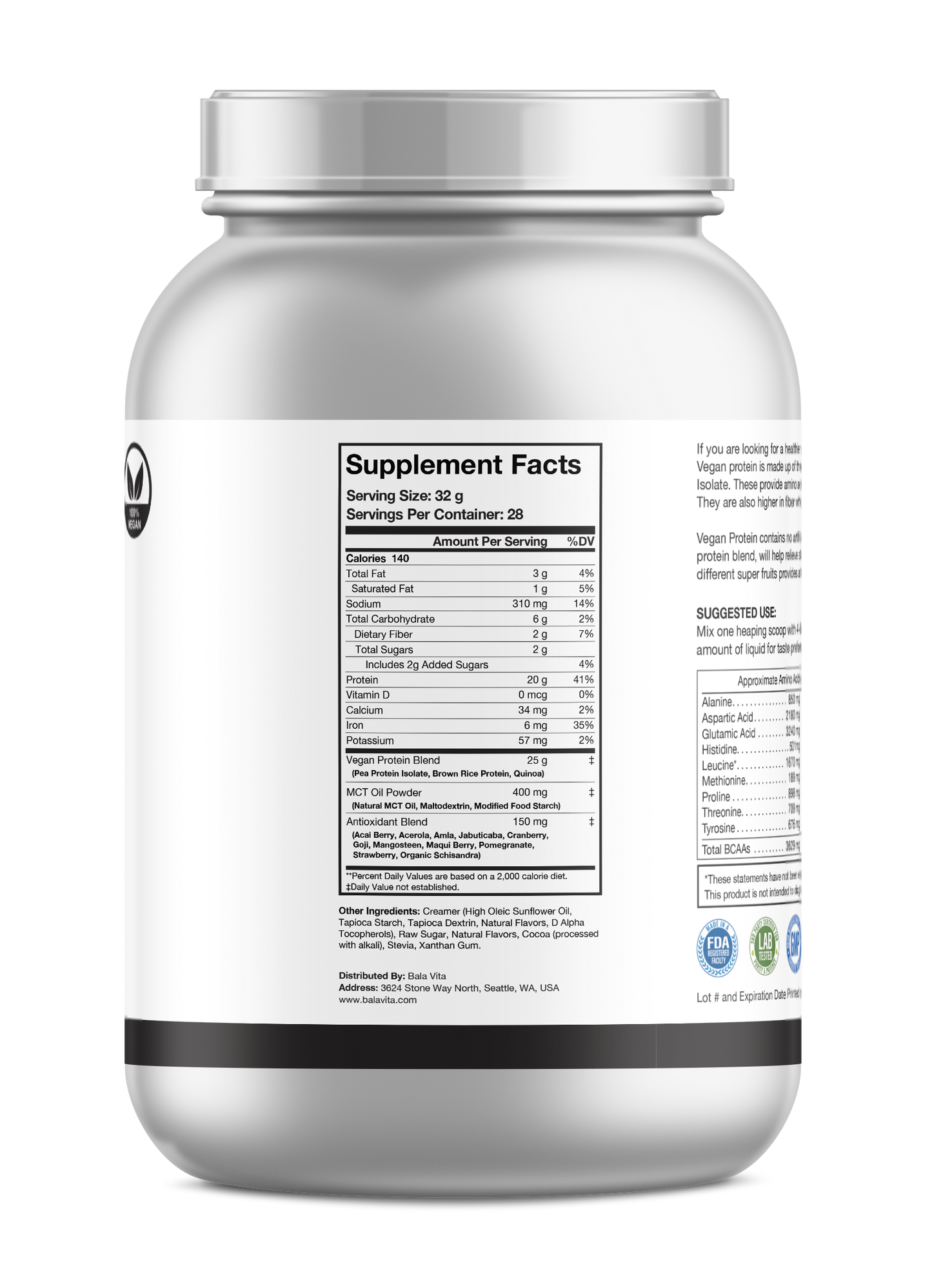 Isolate Whey Protein - Chocolate Milkshake