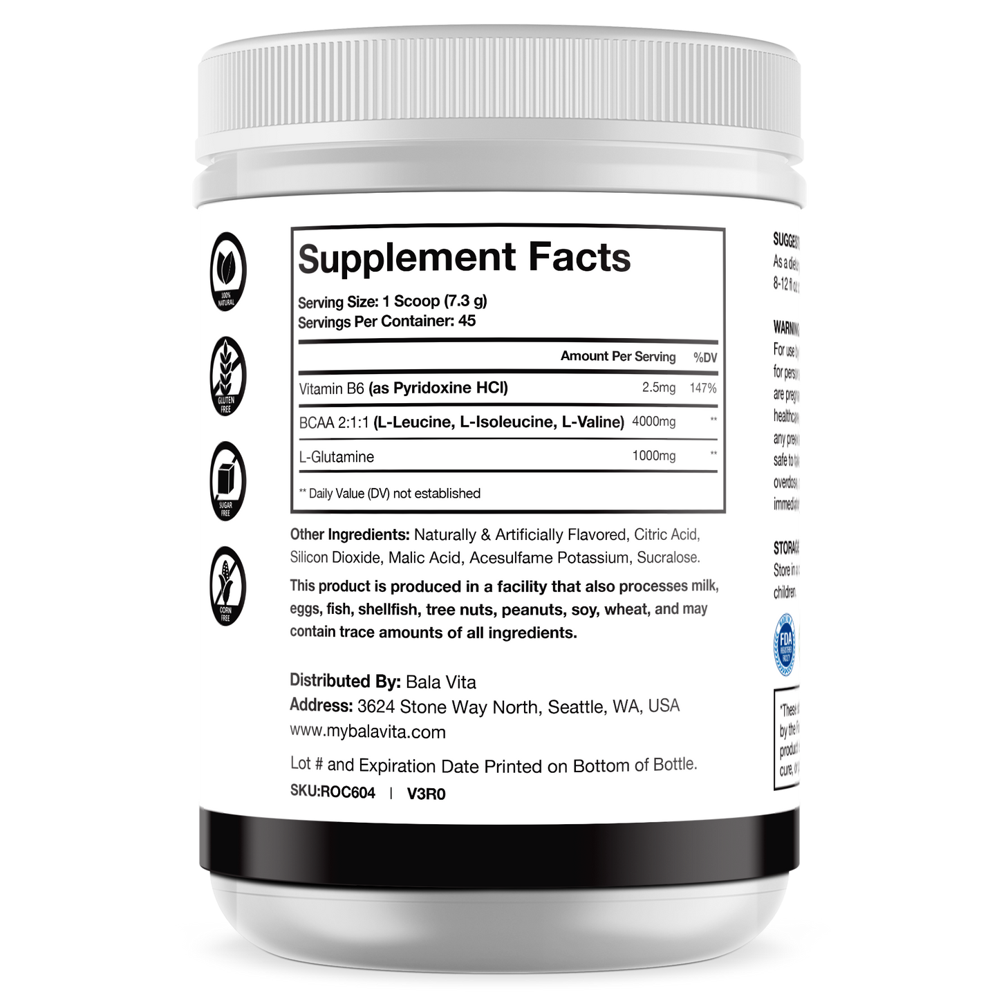 BCAA Watermelon Powder