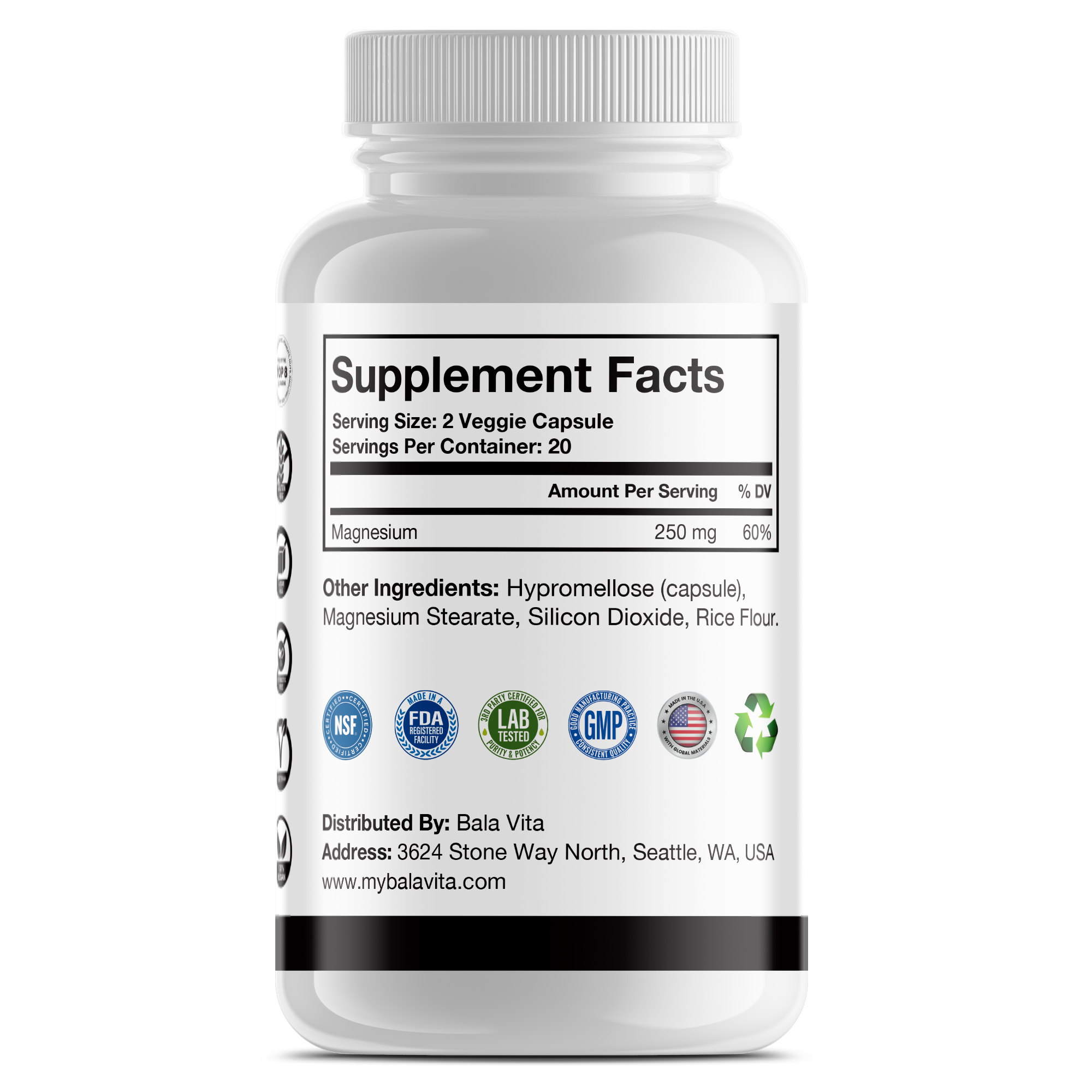 Magnesium Glycinate Capsule 250mg