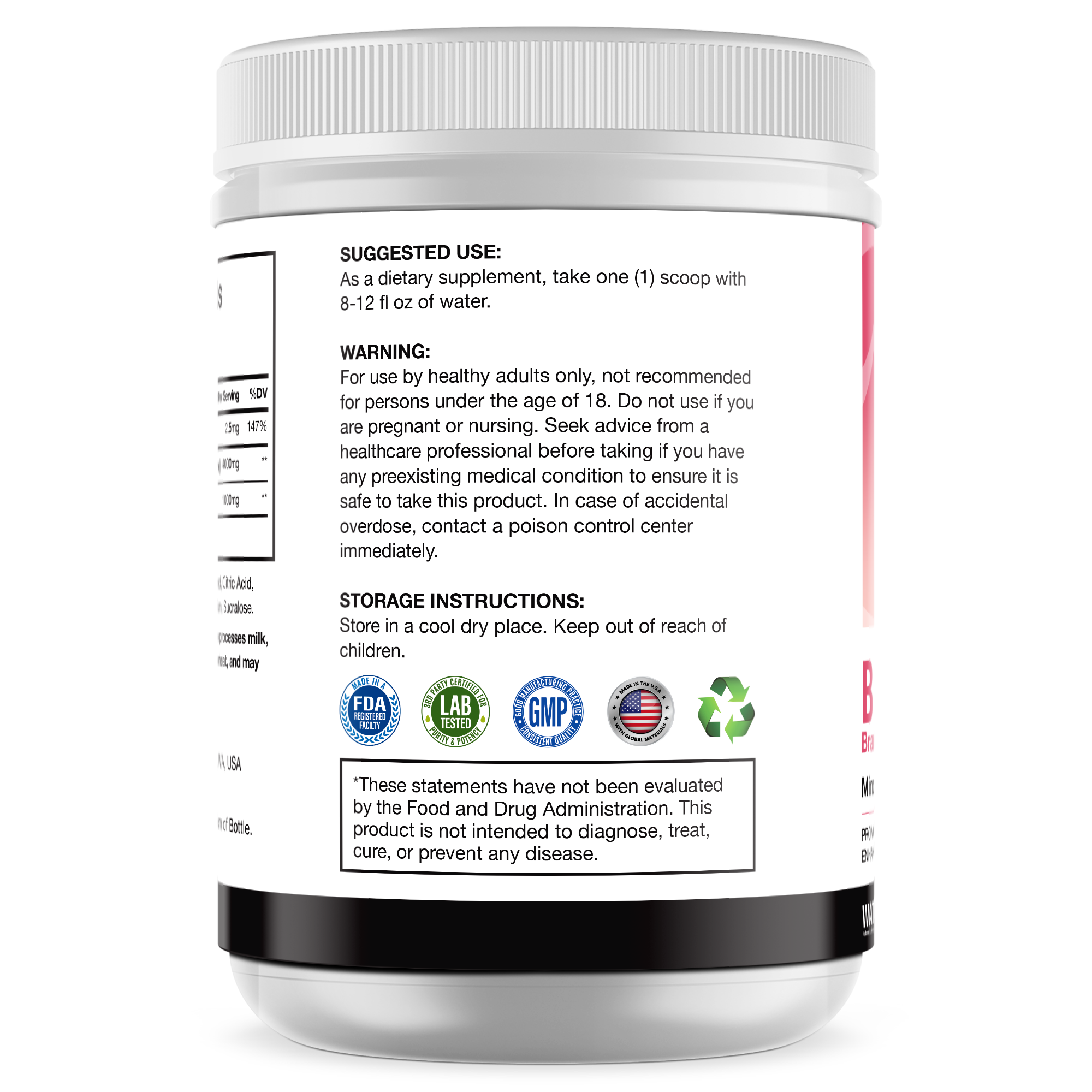 Organic Greens Drink Powder - Watermelon