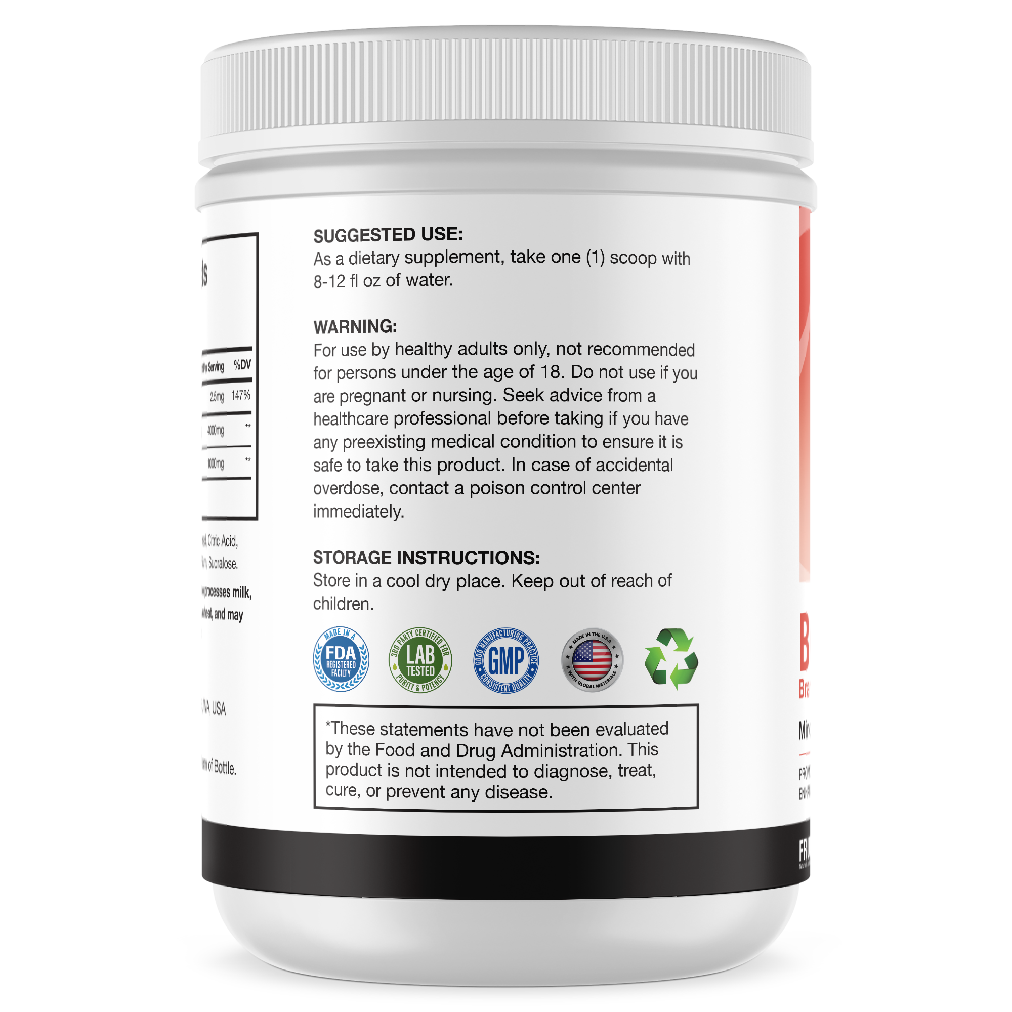 BCAA Fruit Punch Powder