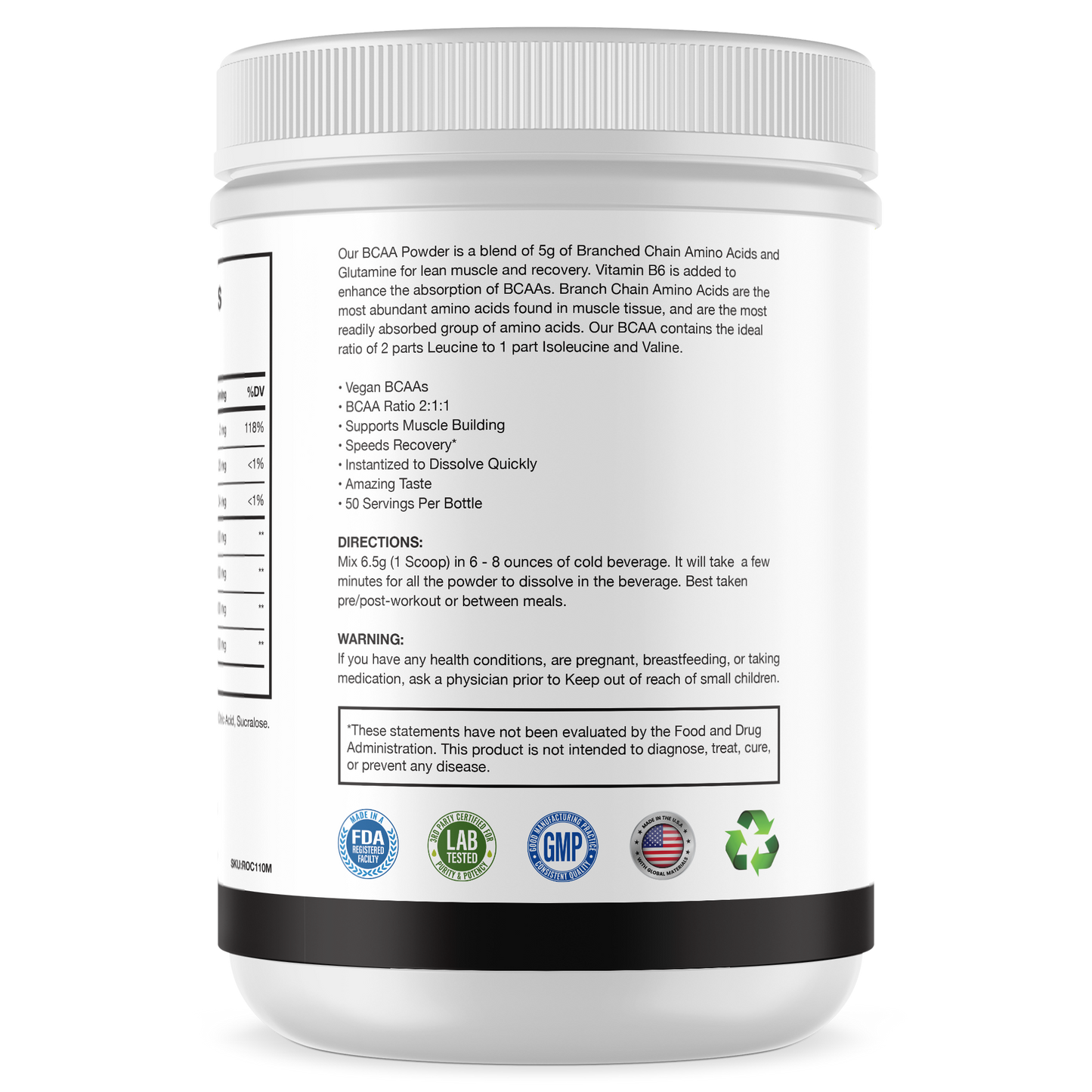 BCAA Lemon Lime Powder