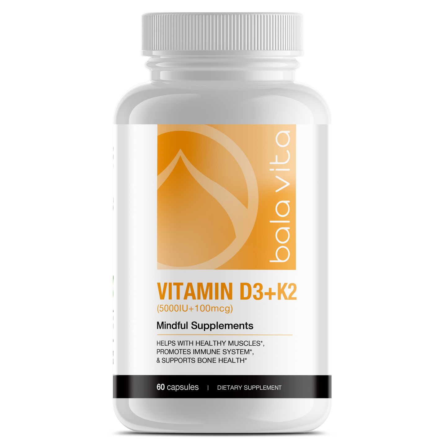 Vitamin D3 + K2 Capsule (5000 IU + 100 mcg)