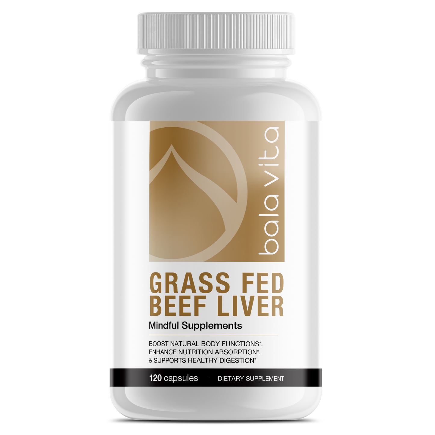 Grass-Fed Beef Liver 3000mg Capsule