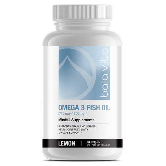 Omega-3 Fish Oil Softgels (720mg EPA + 1200mg DHA)