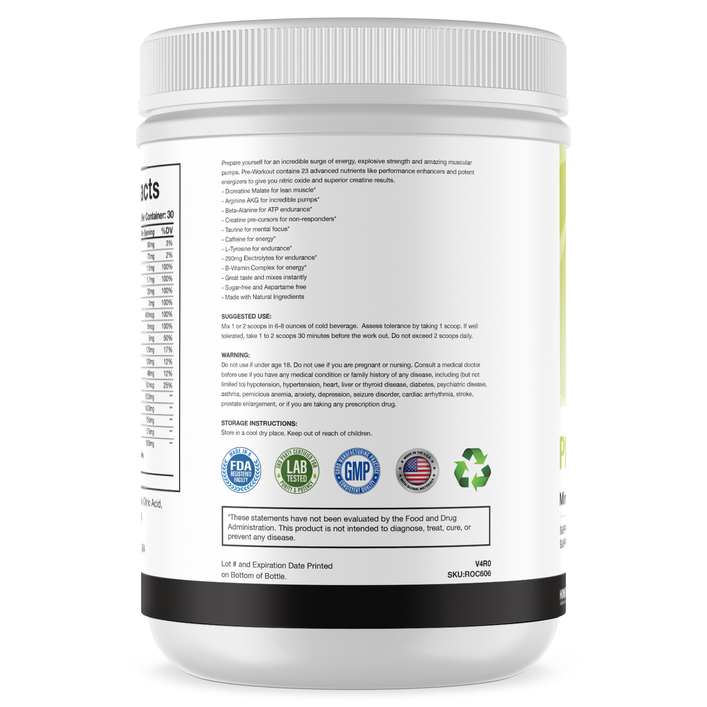 Pre-Workout Powder - Watermelon 10g